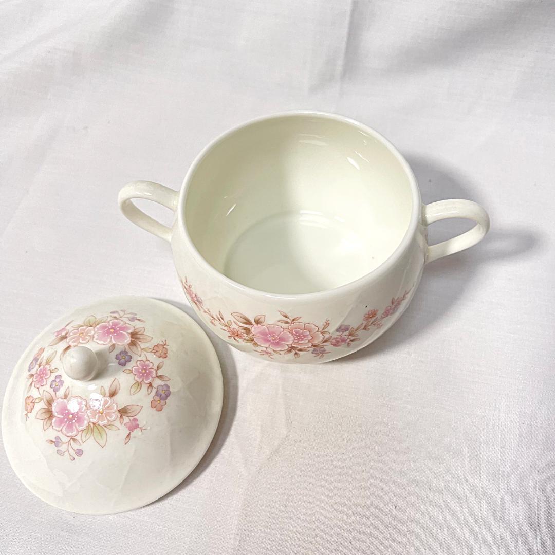 ノリタケ スタジオコレクション ティーセット 6組 桜 ピンク ティーポット