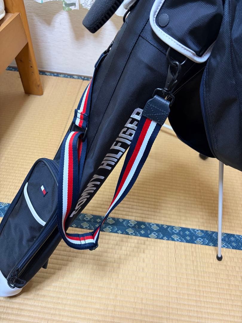 美品　  キャディバッグ 紺色