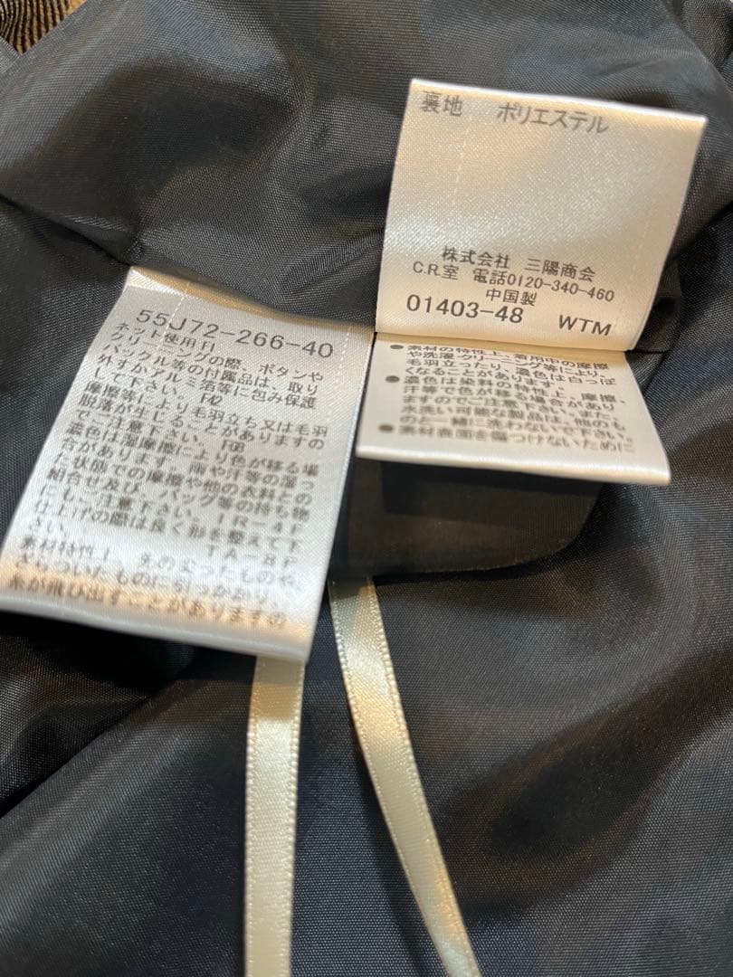 新品　タグ付き　ブルーレーベルクレストブリッジ　ニットワンピース　チェック　S