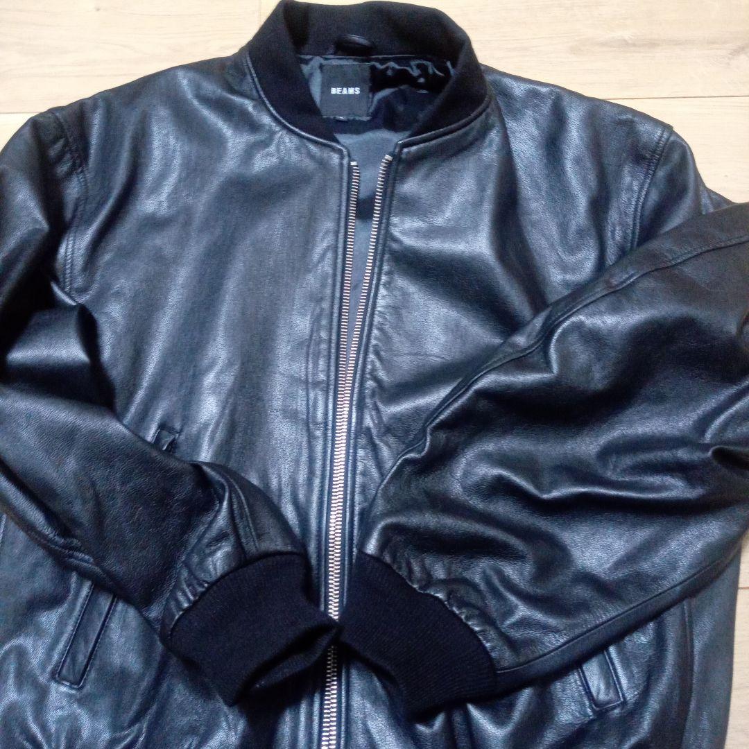 【未使用】 完売品 BEAMS 24SS レザーボマージャケット