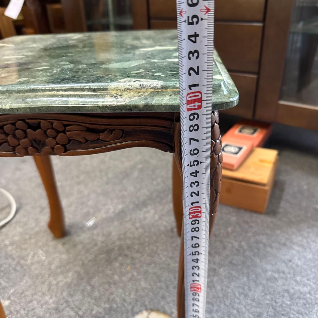 イタリア製 大理石天板 猫脚 コンソール　 花台　テーブル　ナイトテーブル