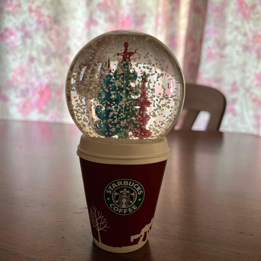 スタバ　スノードーム　旧ロゴ　レア