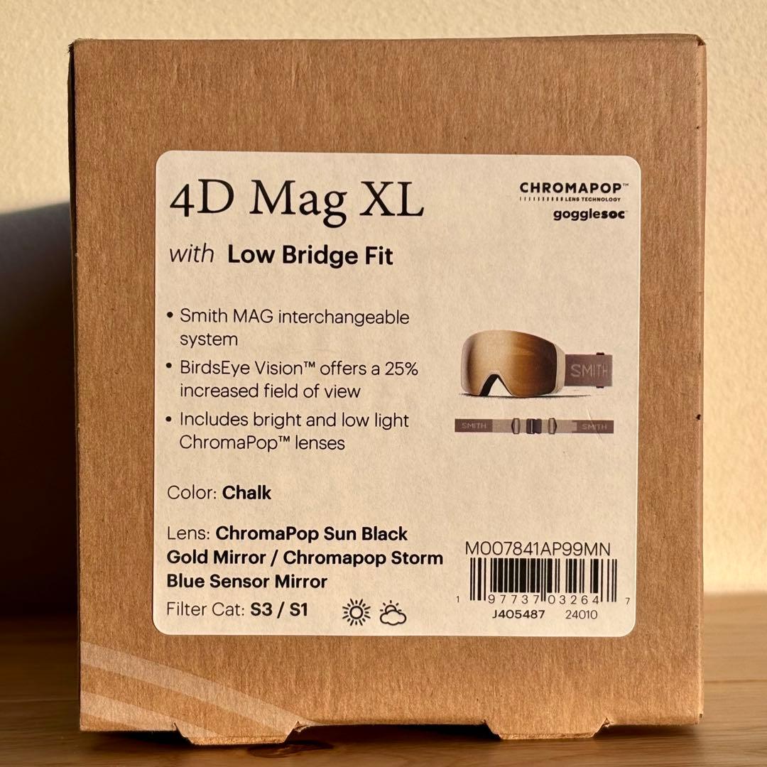 【美品】SMITH 2024/25 4D MAG XL Chark