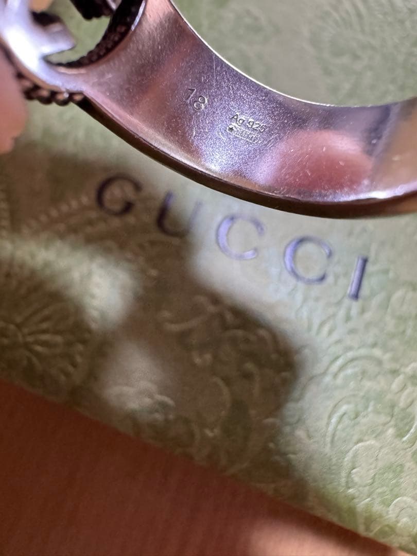 グッチ インターロッキング GG ターコイズリング