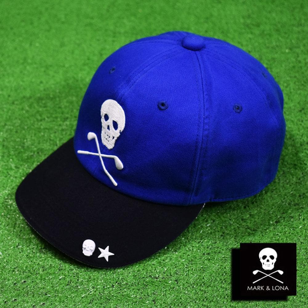 MARK&LONA/マークアンドロナ ゴルフ キャップ【ブルー】美品！