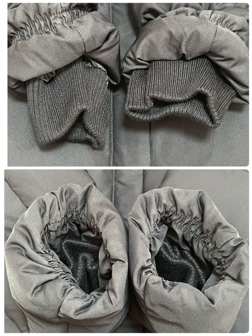 23区 ダウンコート シレータフタ Aライン フード ラクーンファー　黒38