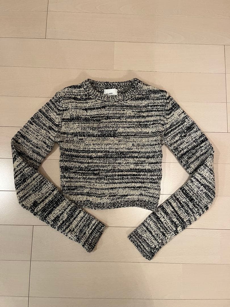 トップス CLANE COTTON SHORT KNIT TOPS