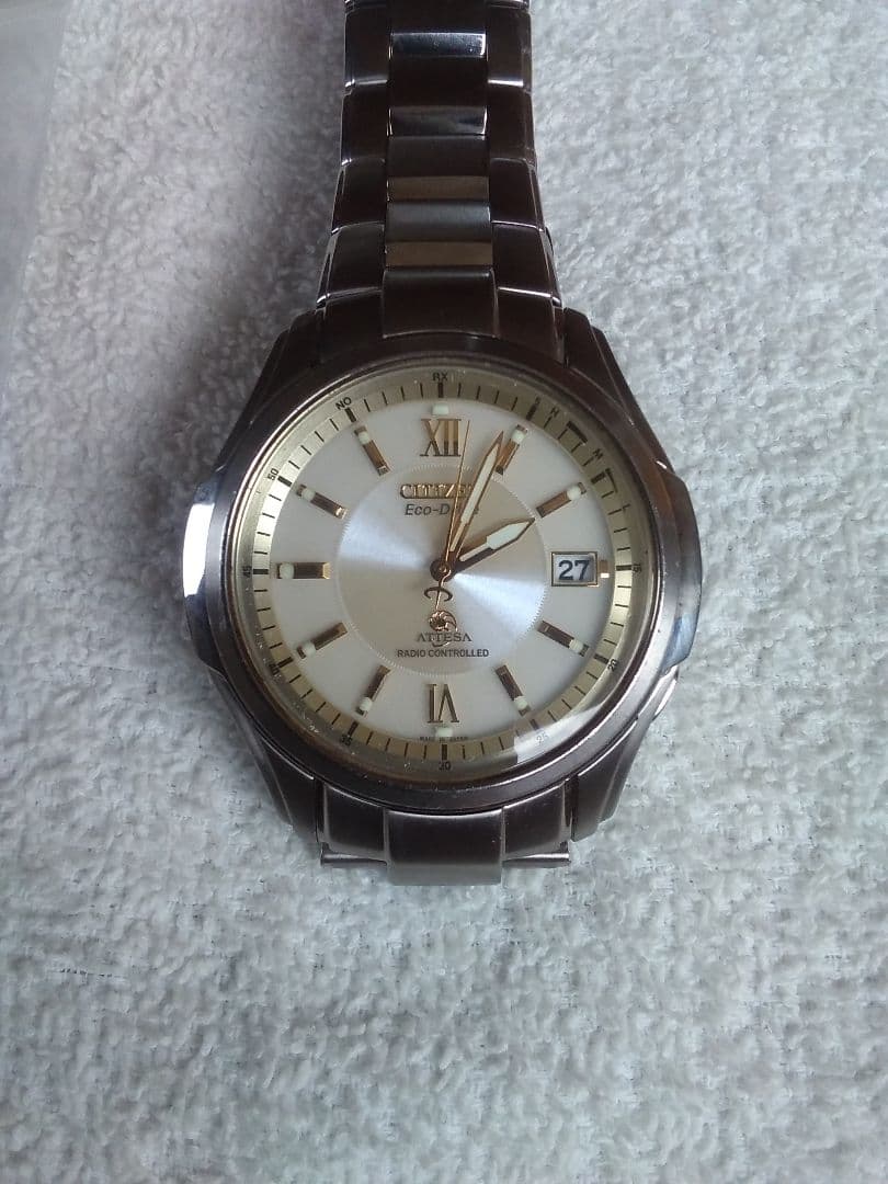 CITIZEN 電波ソーラー アテッサ　二次電池交換済