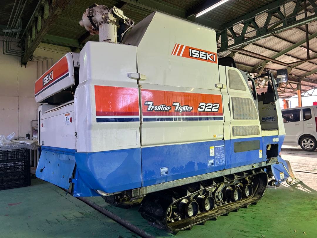 宮崎　イセキ 3条刈り　コンバイン オーガ　22馬力 HST パワステ 動画あり