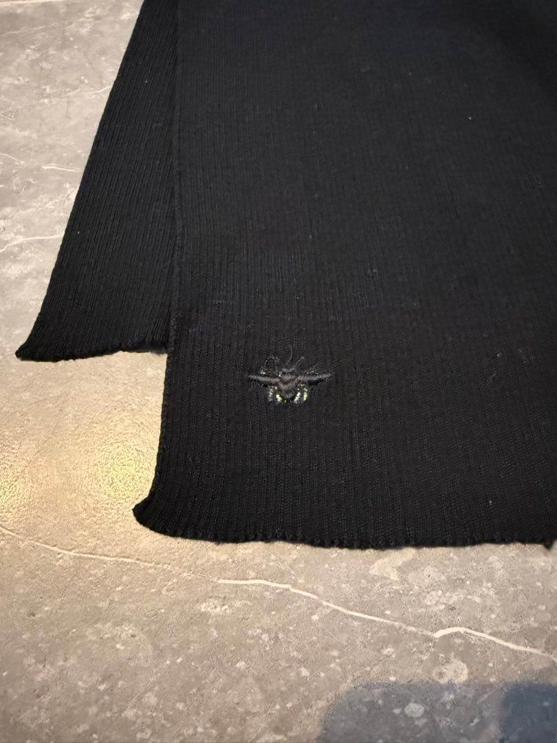 Dior ウールマフラー 黒