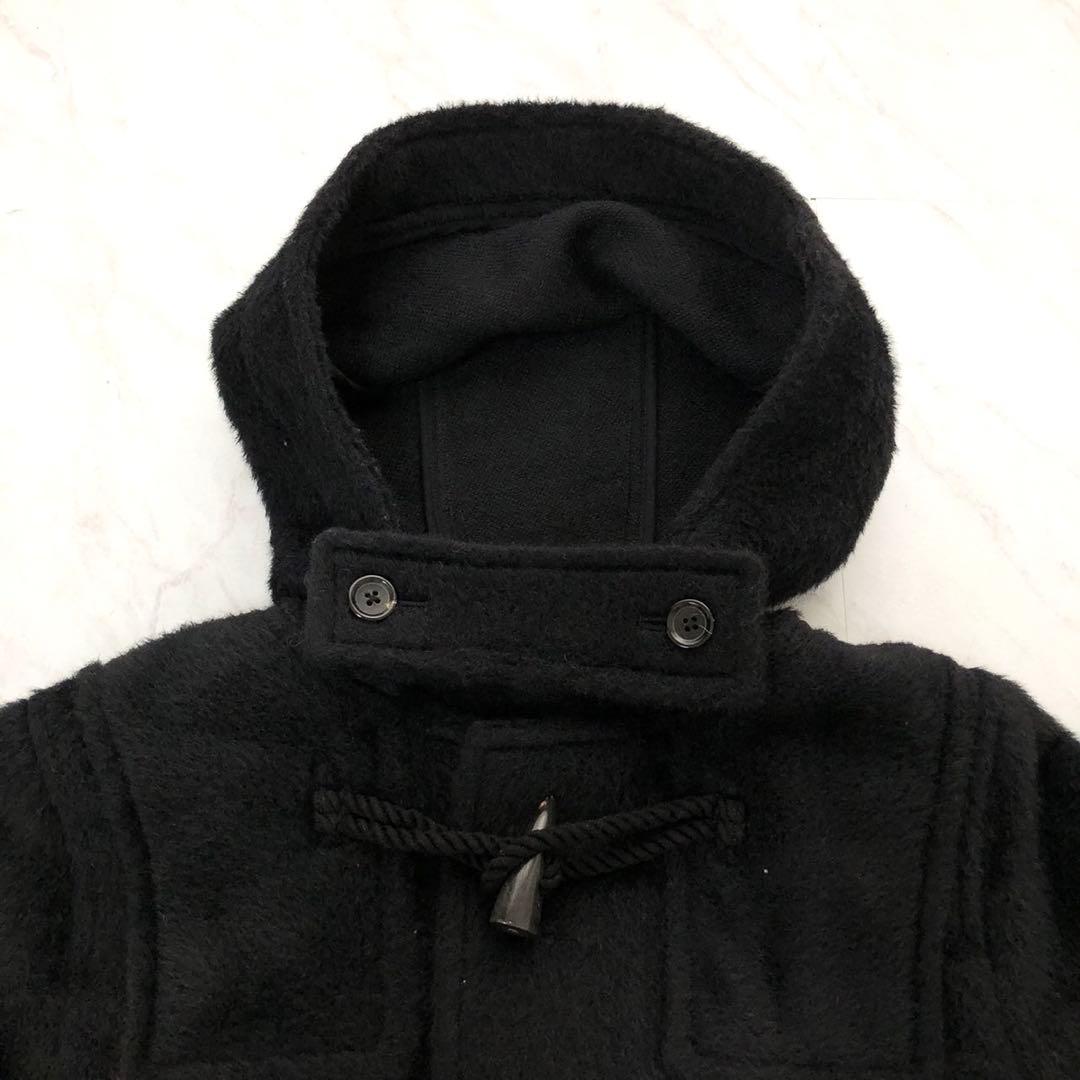 【未使用級】 Ron Herman シャギー ロング ダッフルコート ブラック