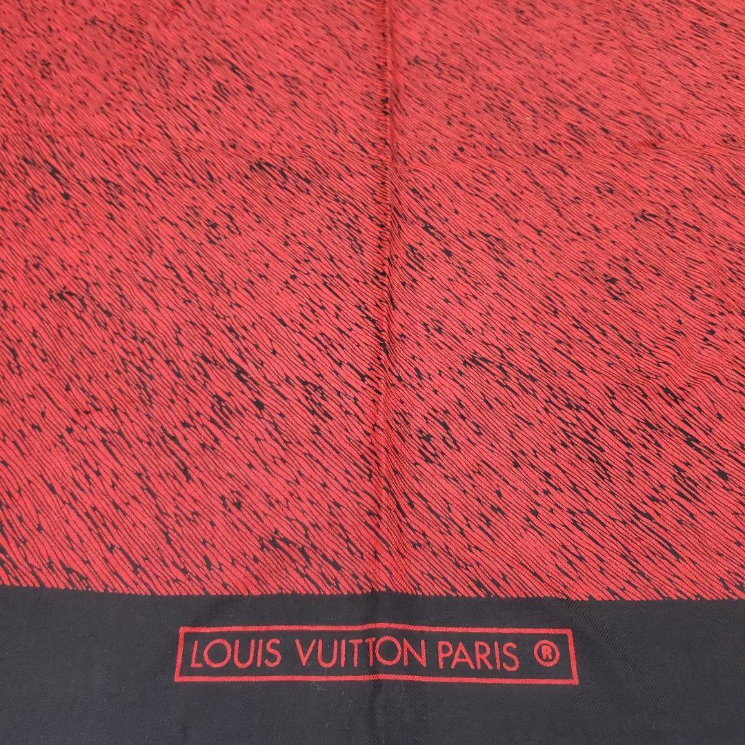 Louis Vuitton 赤黒 ストール ショール