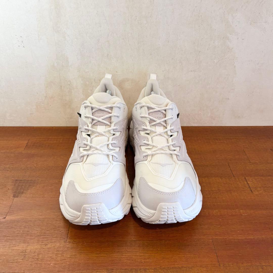 極美品　ホカ　オネオネ　アナカパ ロウ ゴアテックス 25.5センチ　白　465