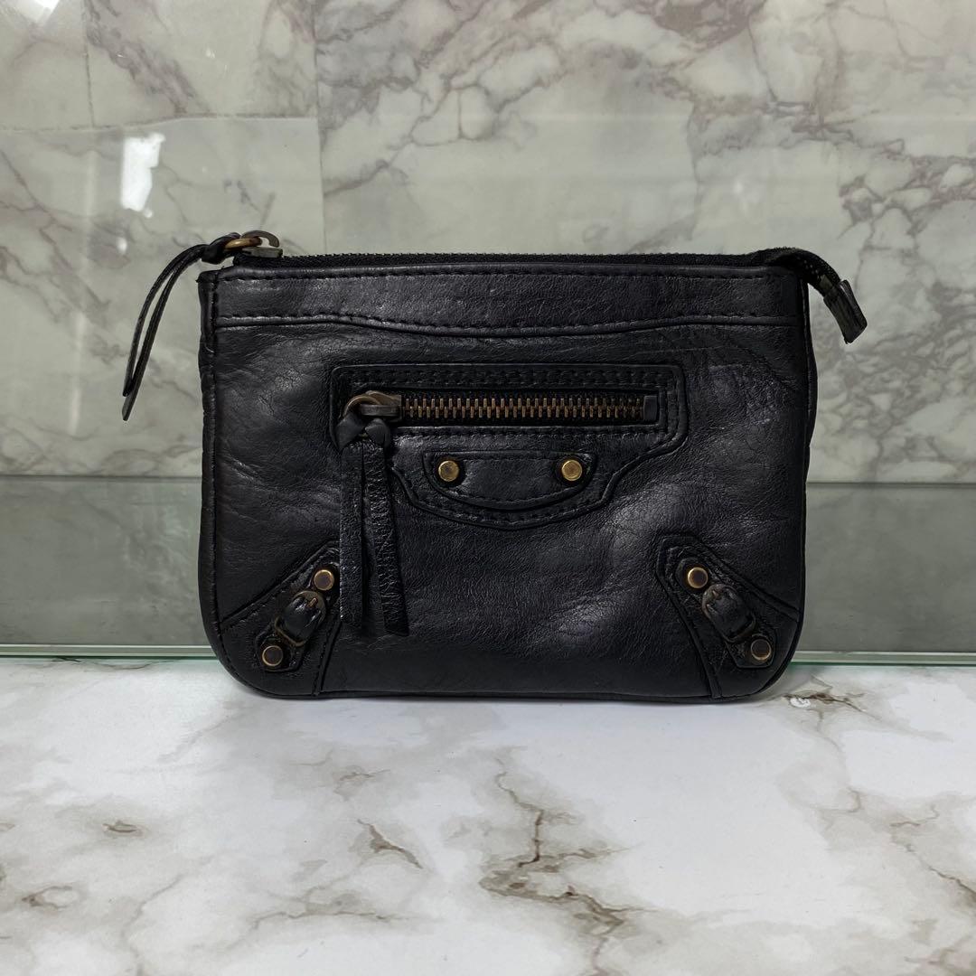 BALENCIAGA バレンシアガ ケース ジャイアント ブラック 黒 革