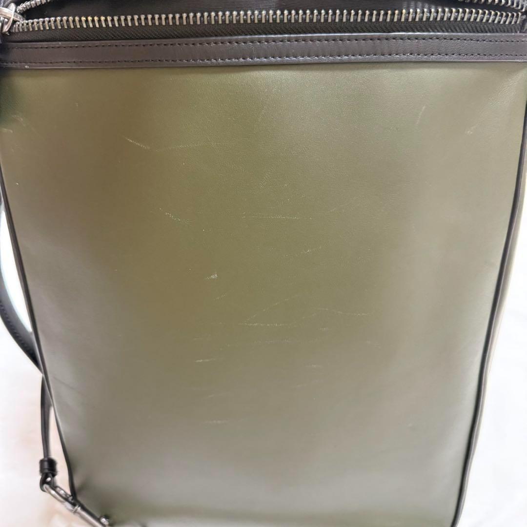 【美品】コーチ 6876 グラハム コンバーチブル リュック レザー A4可 緑
