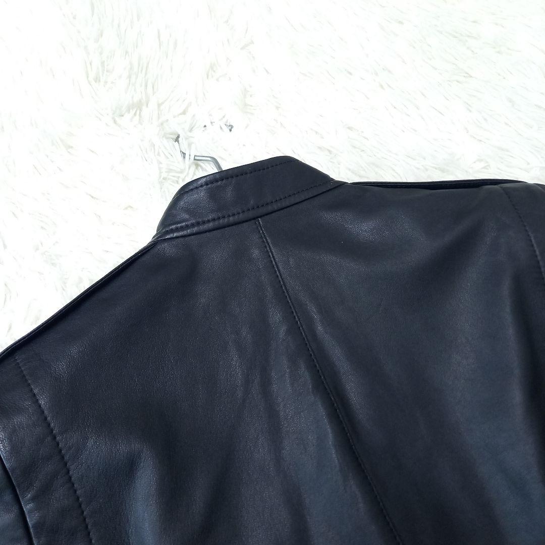 ●美品●　セオリー　ラムレザー　シングル　ライダース　ジャケット　黒　S　羊革