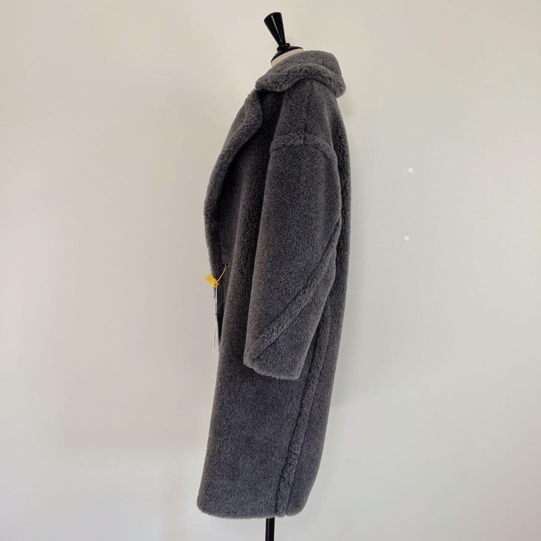 新品未使用 ベアロングコート テディコート グレー