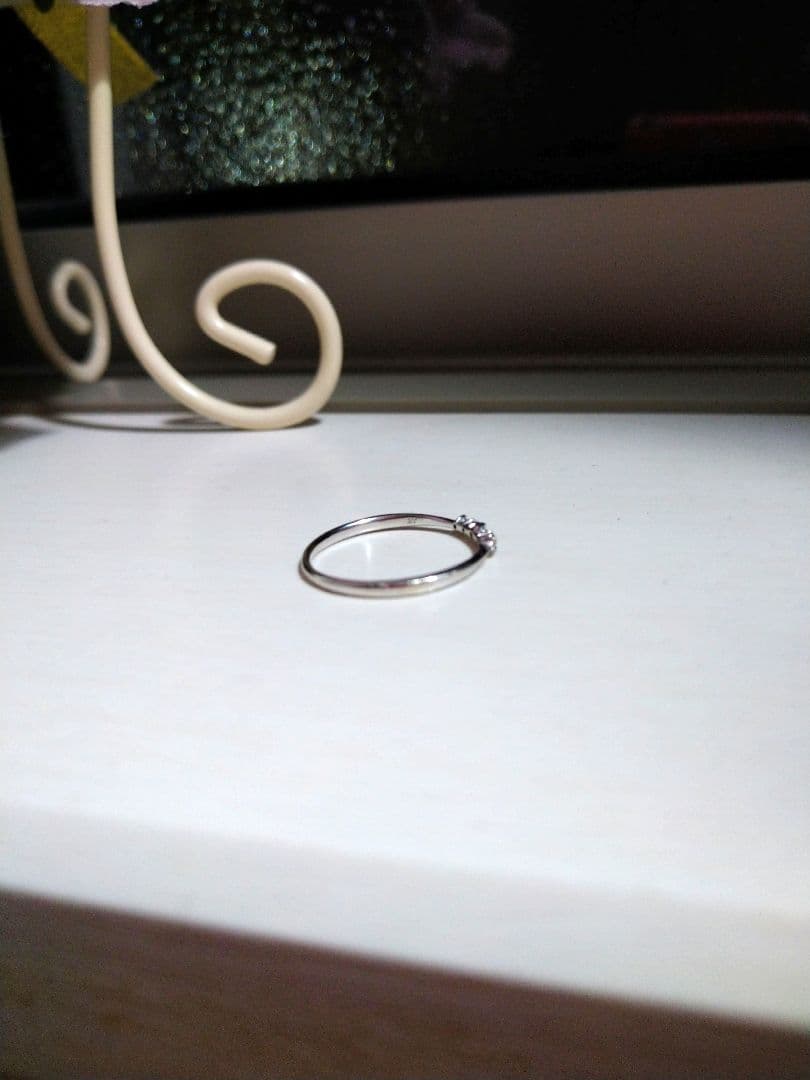 サマンサシルヴァｋ１０　WG　ダイヤモンド　　リング ９号