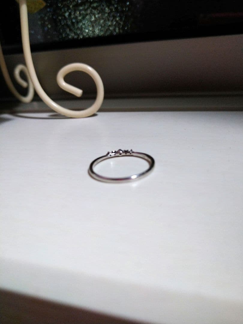 サマンサシルヴァｋ１０　WG　ダイヤモンド　　リング ９号