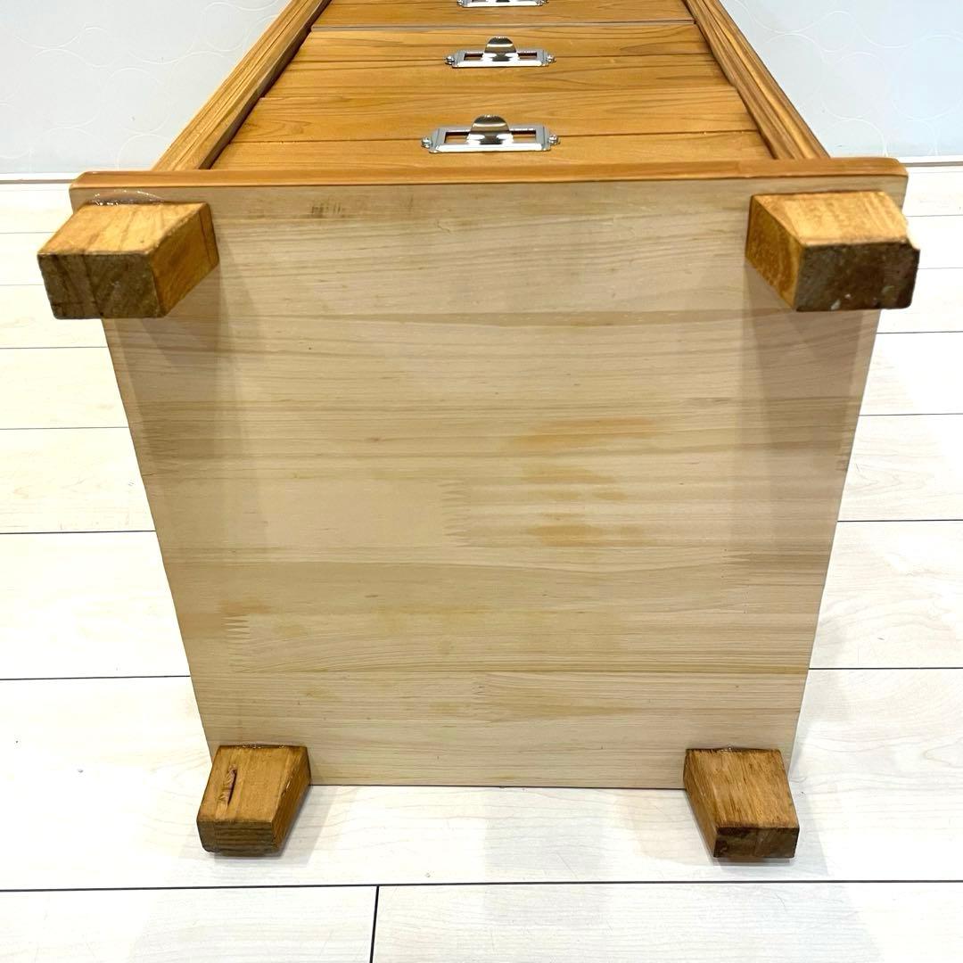 【美品】天然木 9段チェスト A4 スリム 縦型 木製収納棚 北欧 ナチュラル