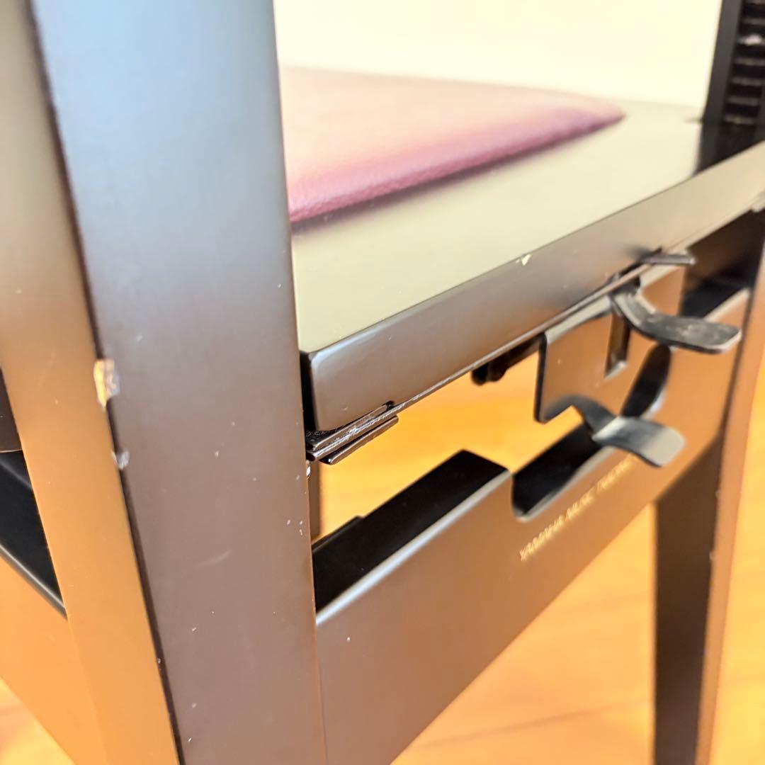 【動作良好・匿名配送】YAMAHA製 トムソン椅子 半艶塗装 アップライトピアノ