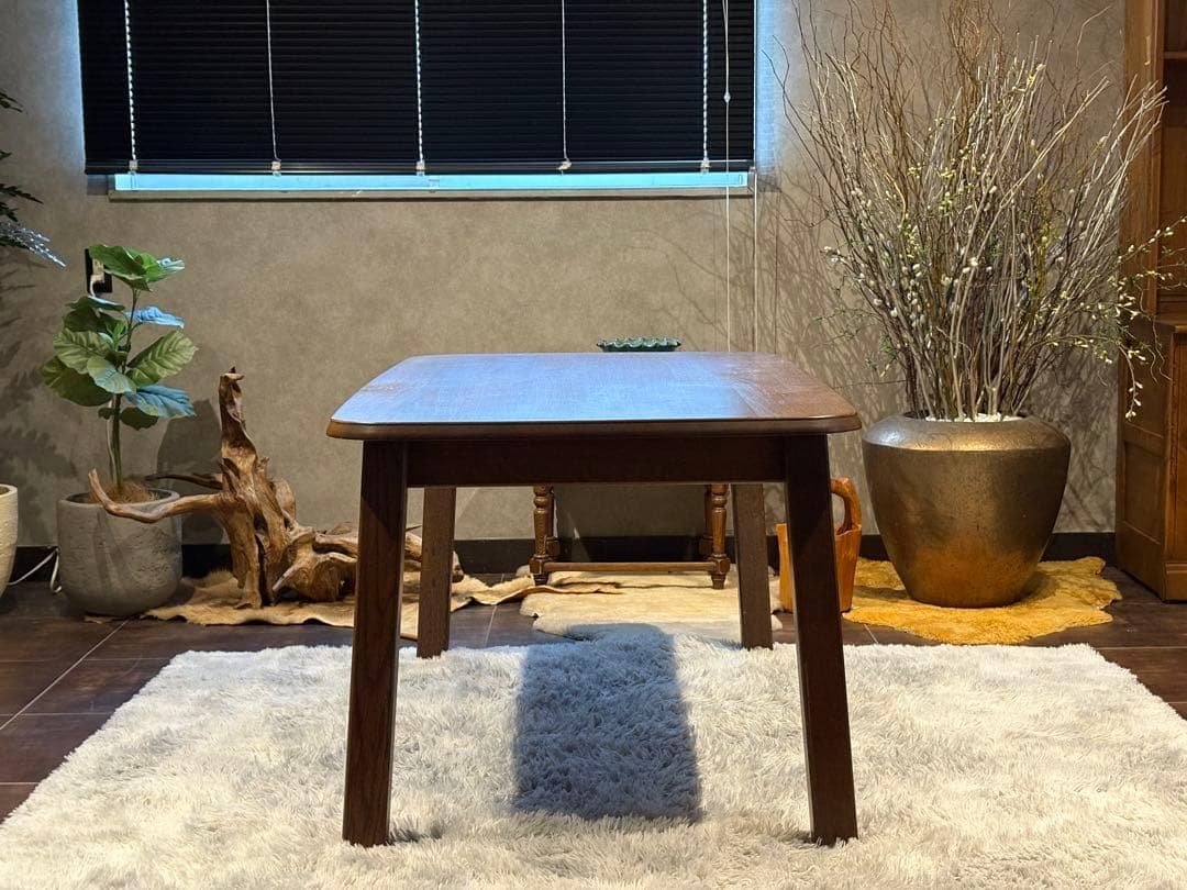 希少　洋風　ダイニングテーブル　オーク材　高級家具　ヴィンテージ　RZ