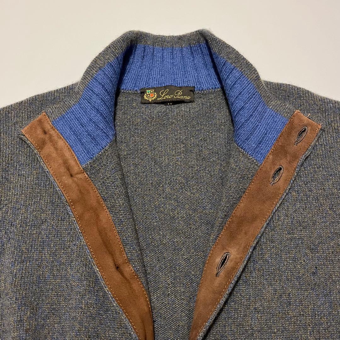 Loro Piana カシミヤ 100% ニット カーディガン ハイネック