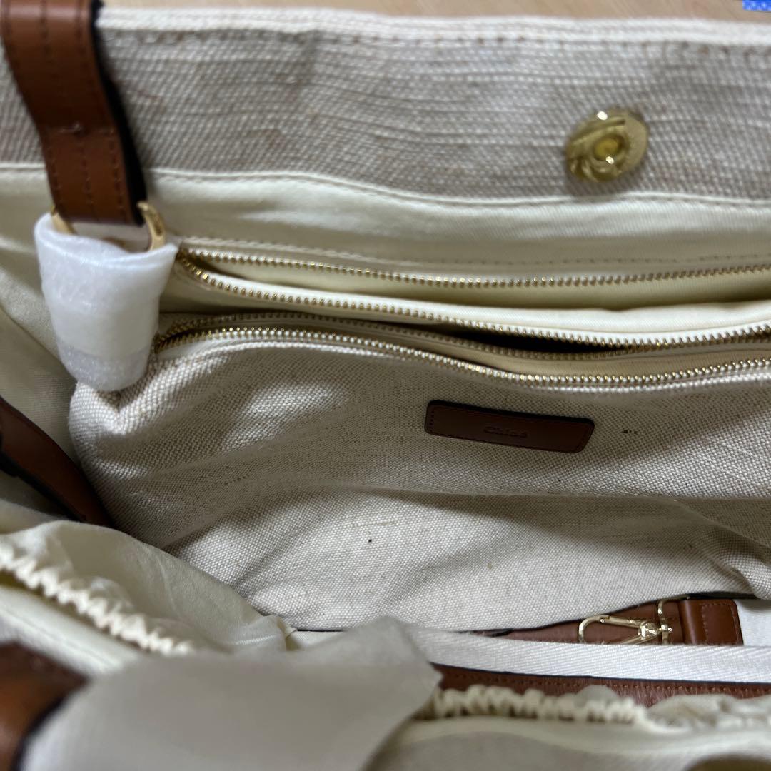 新品未使用Chloé マザーズバッグ ベージュ キャンバス