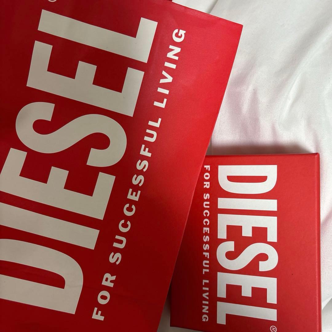 DIESEL メンズ 三つ折財布 ブラック（ほぼ未使用）