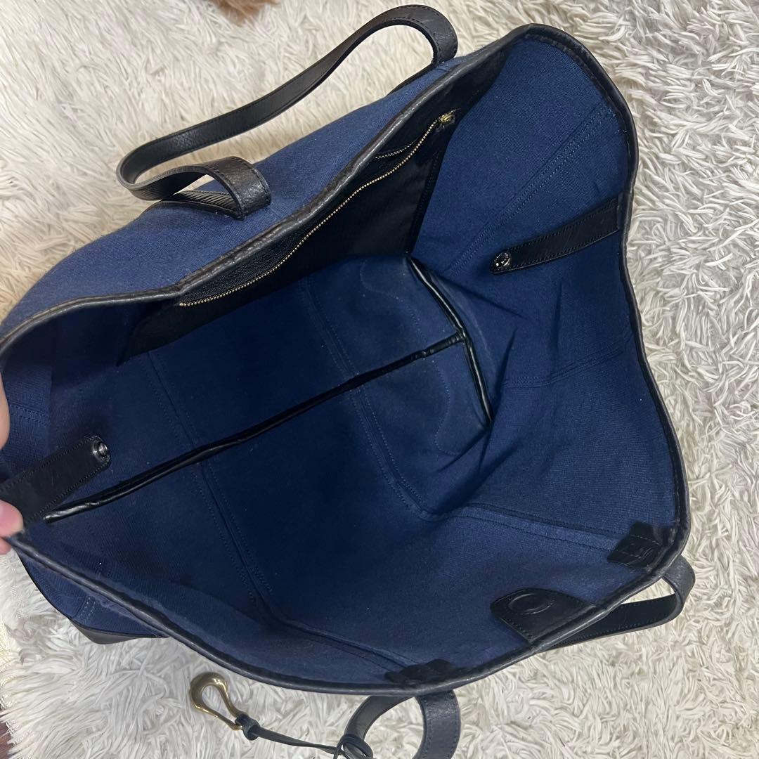 ETIAM エティアム トートバッグ ファブリック ネイビー ビジネス