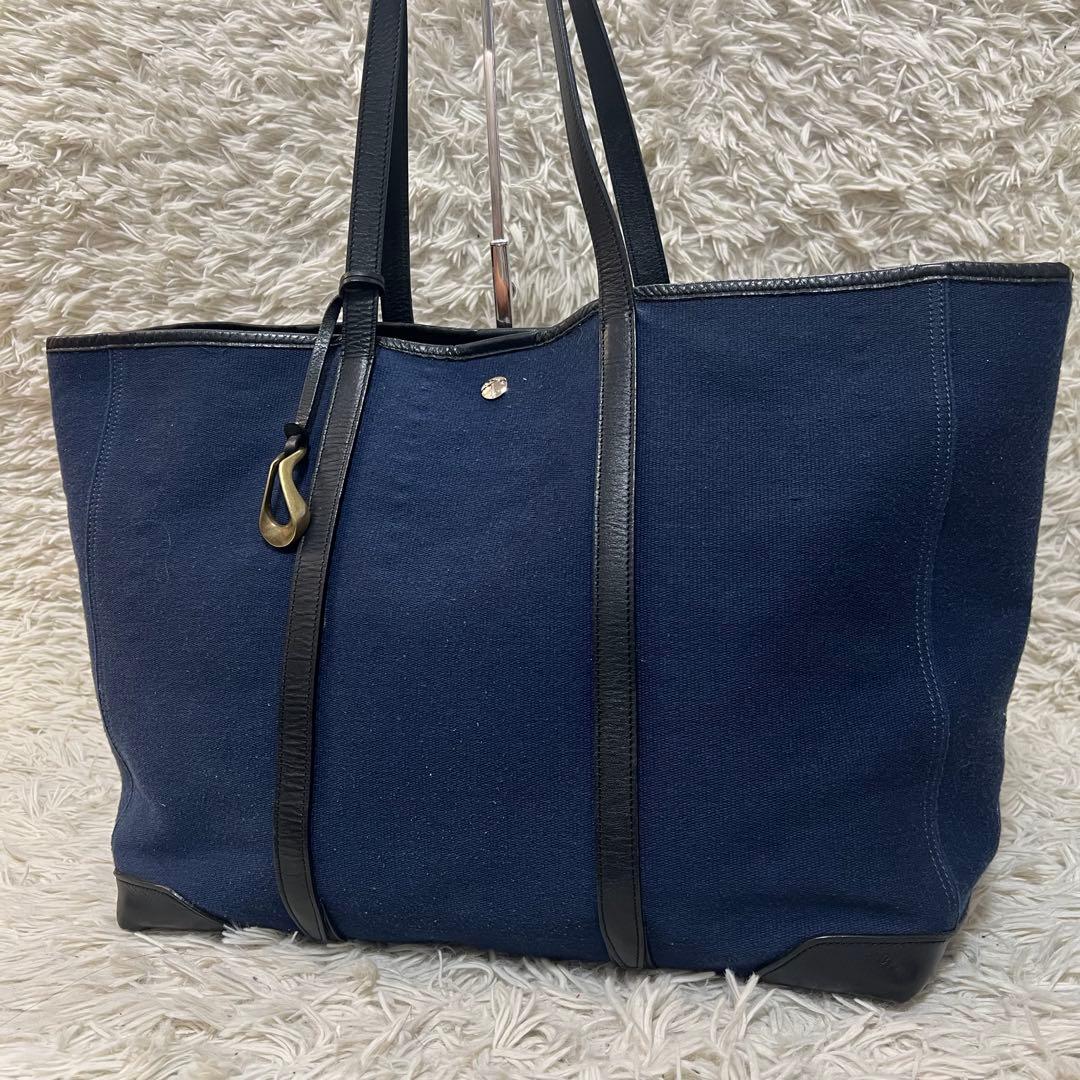ETIAM エティアム トートバッグ ファブリック ネイビー ビジネス