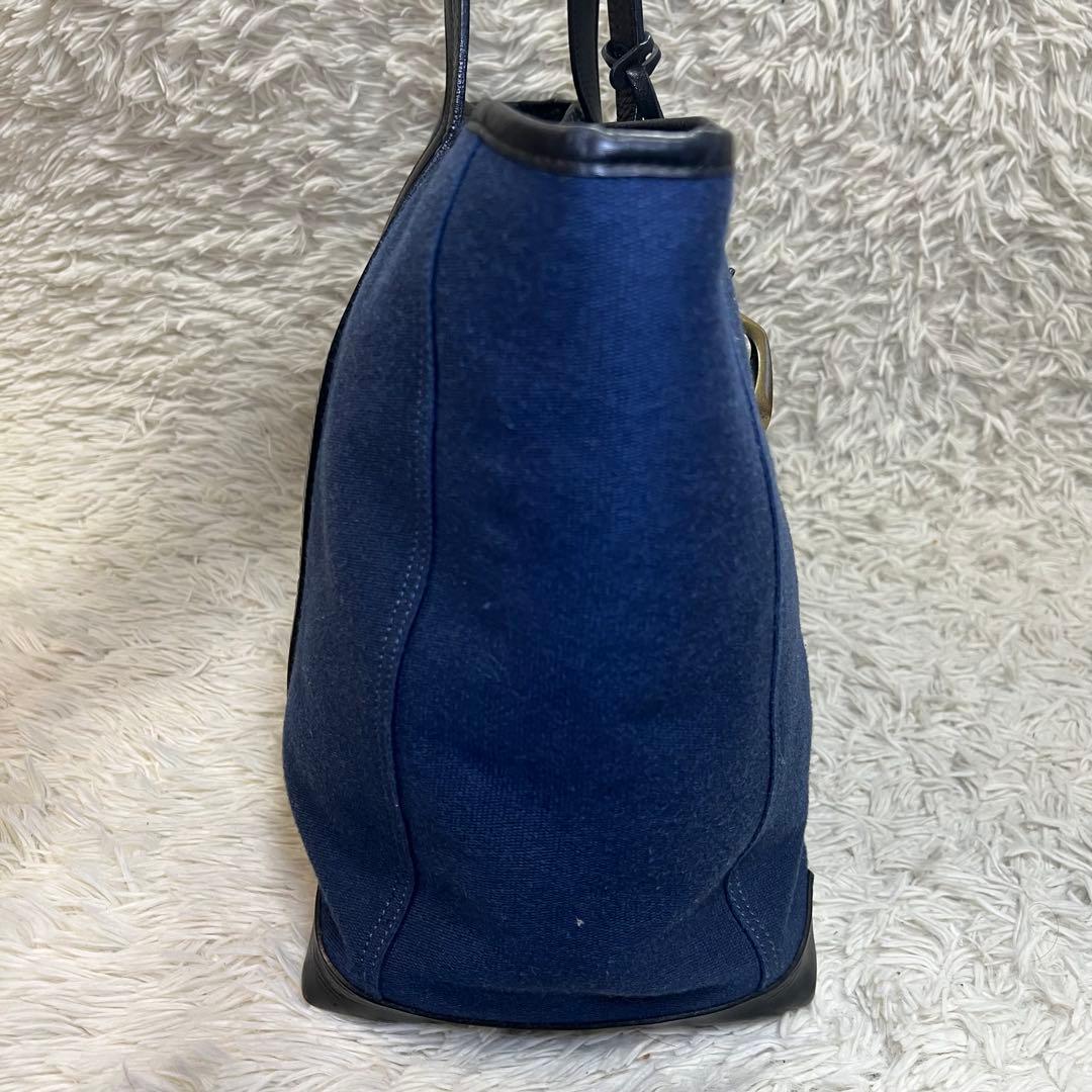 ETIAM エティアム トートバッグ ファブリック ネイビー ビジネス