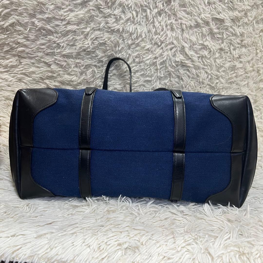 ETIAM エティアム トートバッグ ファブリック ネイビー ビジネス