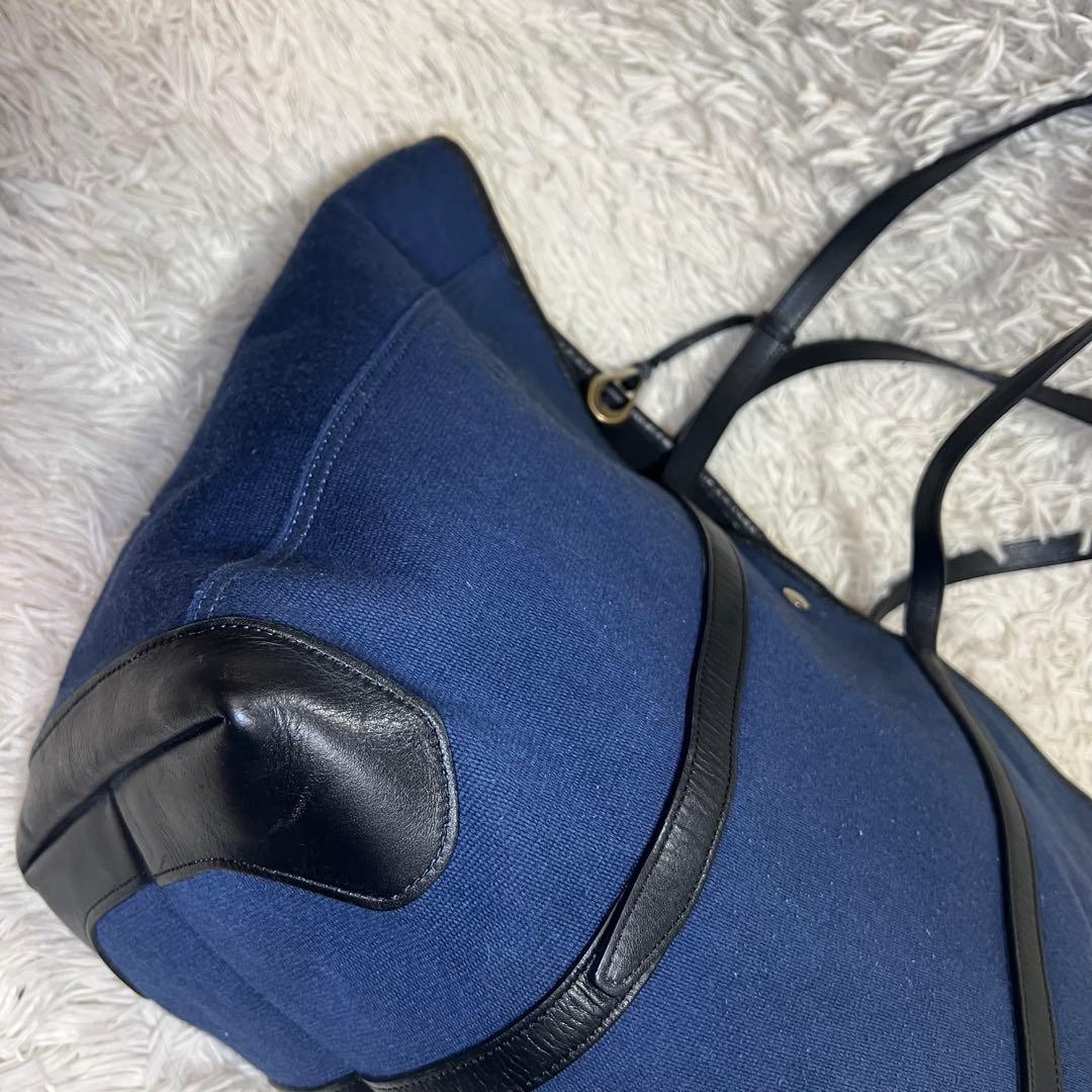 ETIAM エティアム トートバッグ ファブリック ネイビー ビジネス