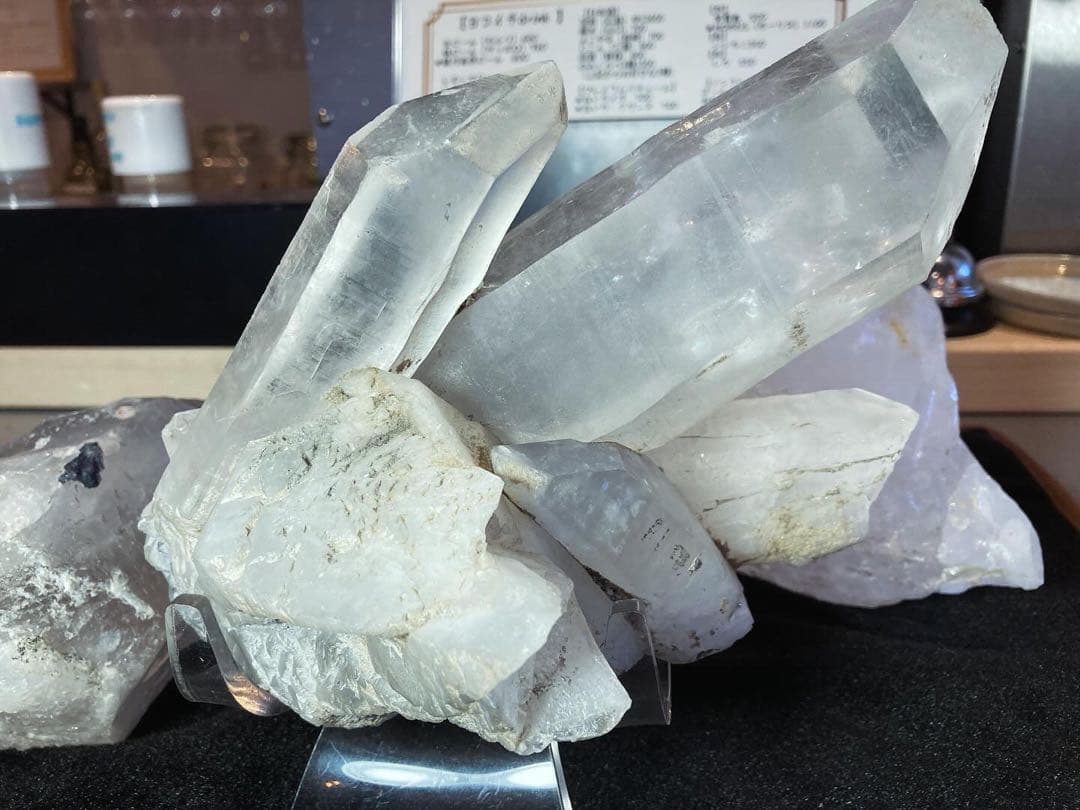 ヒマラヤ水晶 原石 クラスター 虹入り 水晶 クォーツ 天然石 パワーストーン