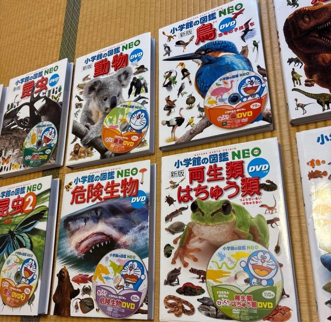 【すしろー】小学館の図鑑NEO 13冊セット　DVD付き　美品