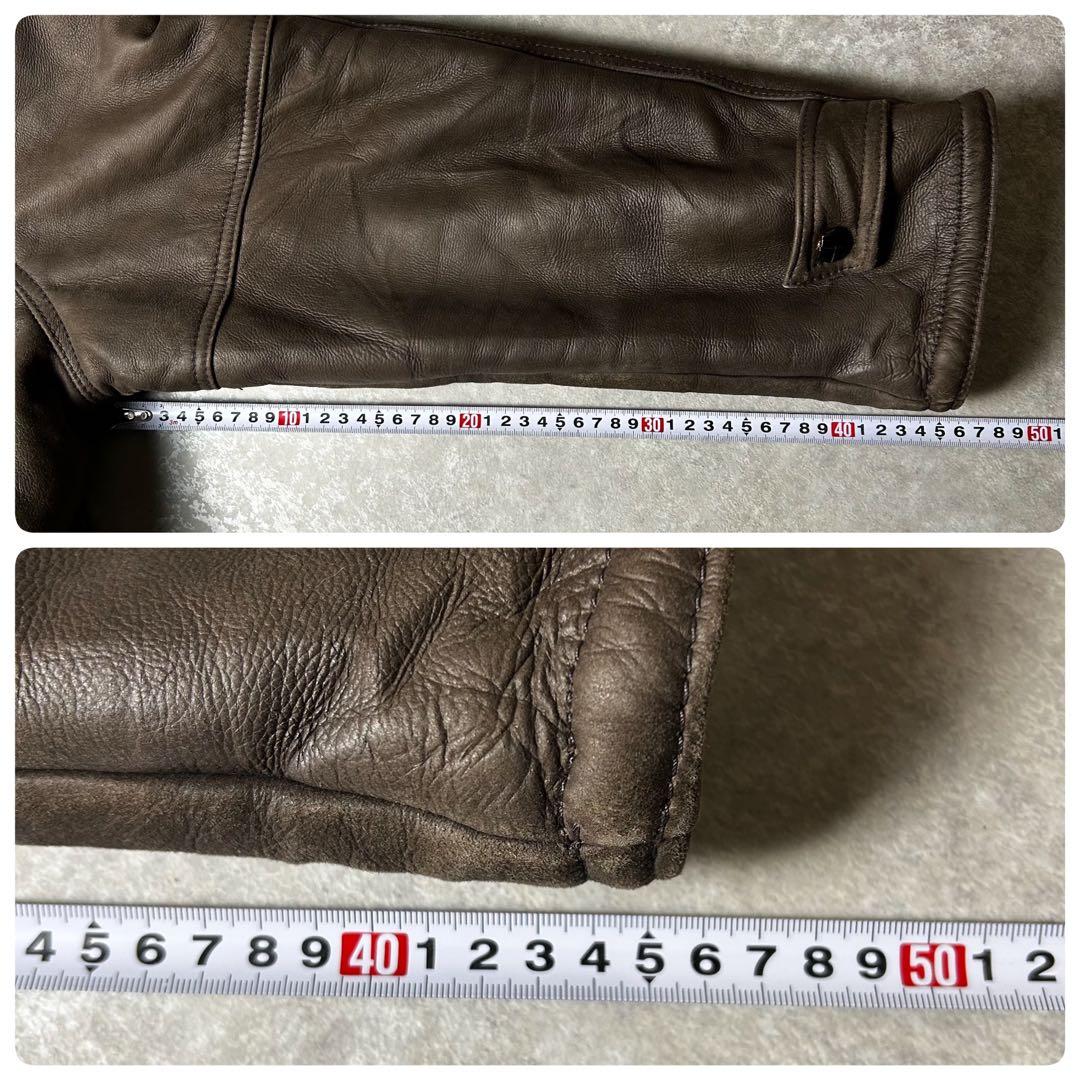 ユーロvintage Euro ムートンボアギャングコート 袖内ムートンボア貼り