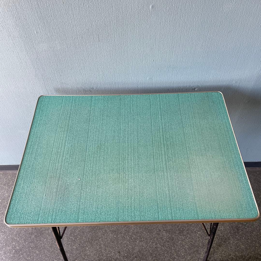 鉄脚テーブル　昭和レトロ