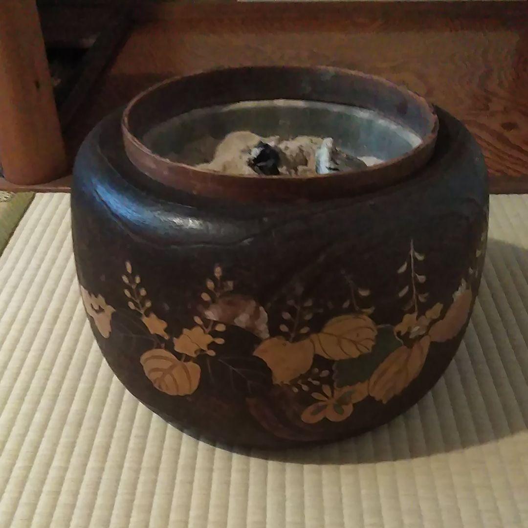 金巻き総桐火鉢