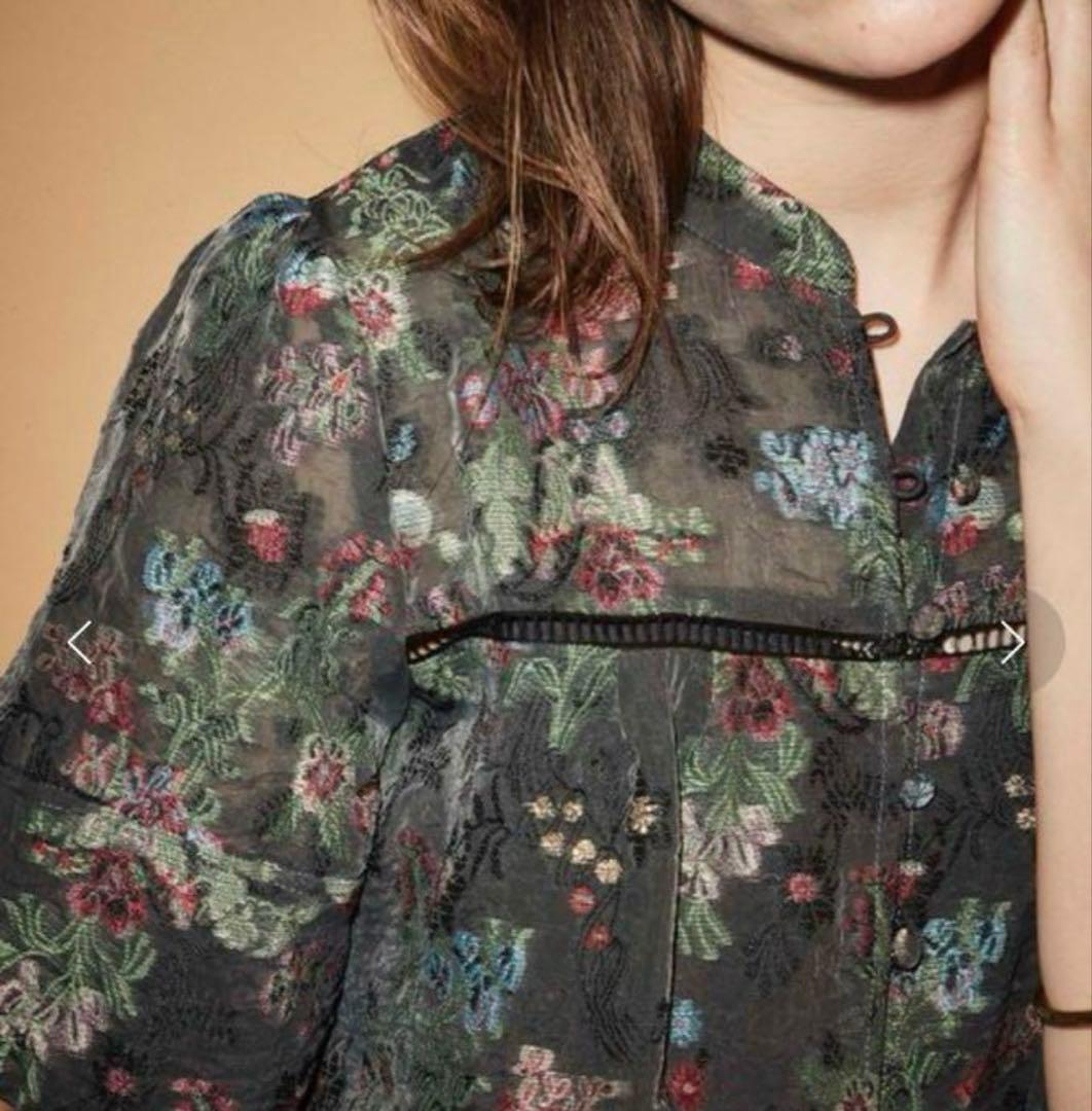 maison special メゾンスペシャル　フラワージャガードブラウス