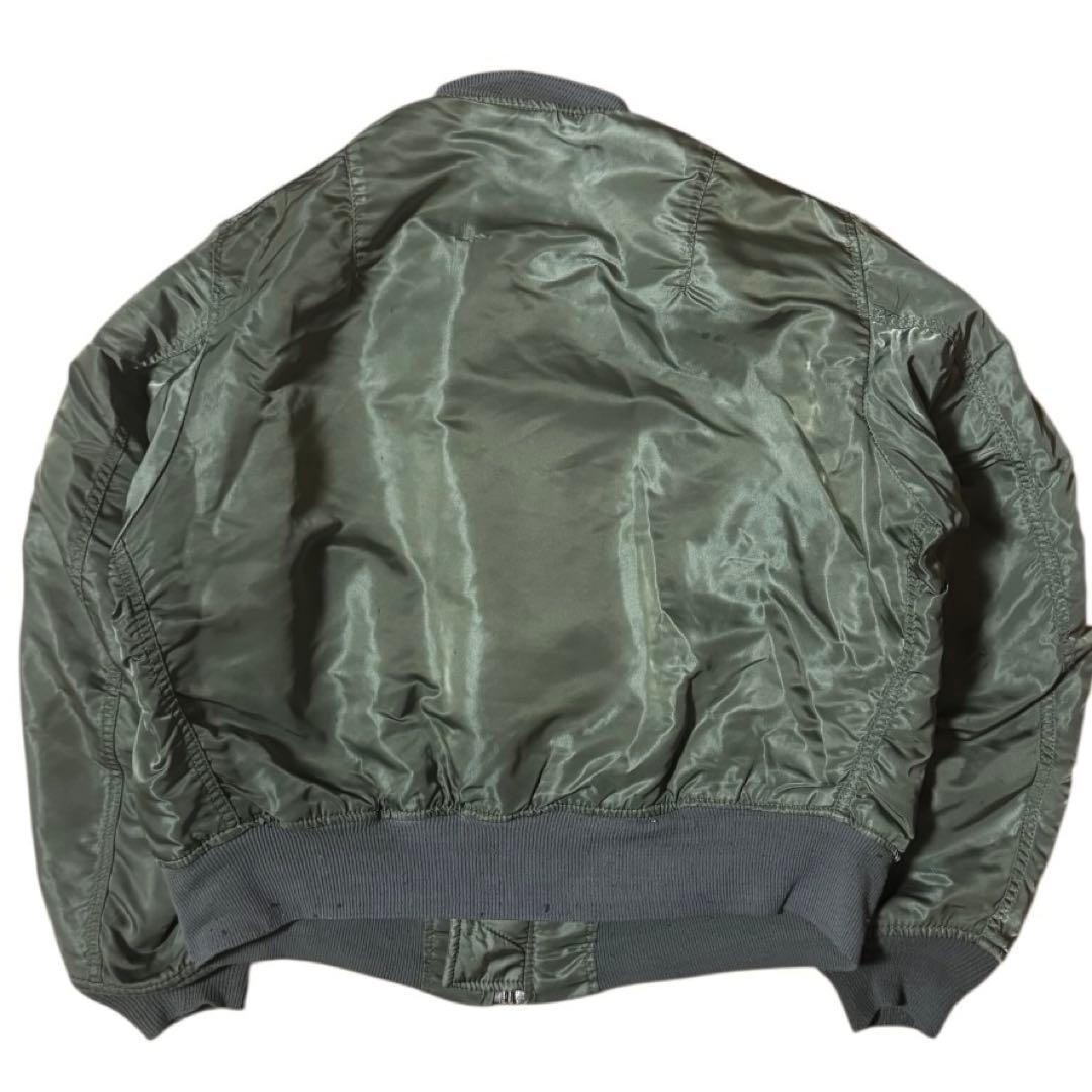 ALPHA 90s USA製 ビンテージ MA-1 グランドクルー Lサイズ