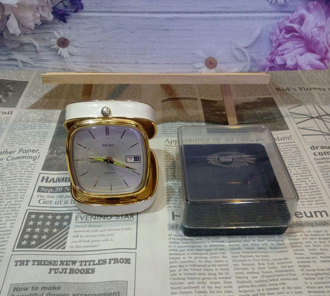 1960年代製 SEIKO DIAFIX 8 JEWELS 手巻トラベルクロック