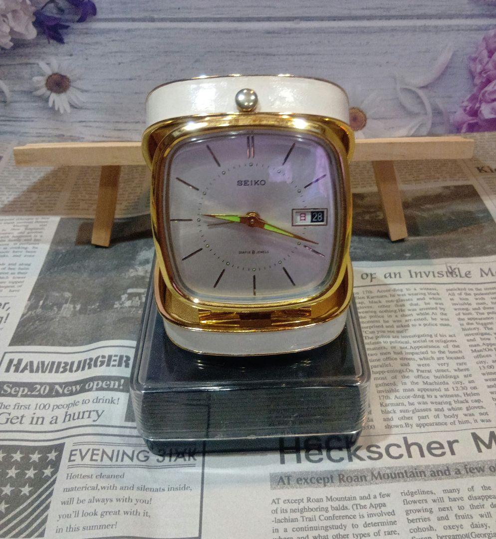 1960年代製 SEIKO DIAFIX 8 JEWELS 手巻トラベルクロック