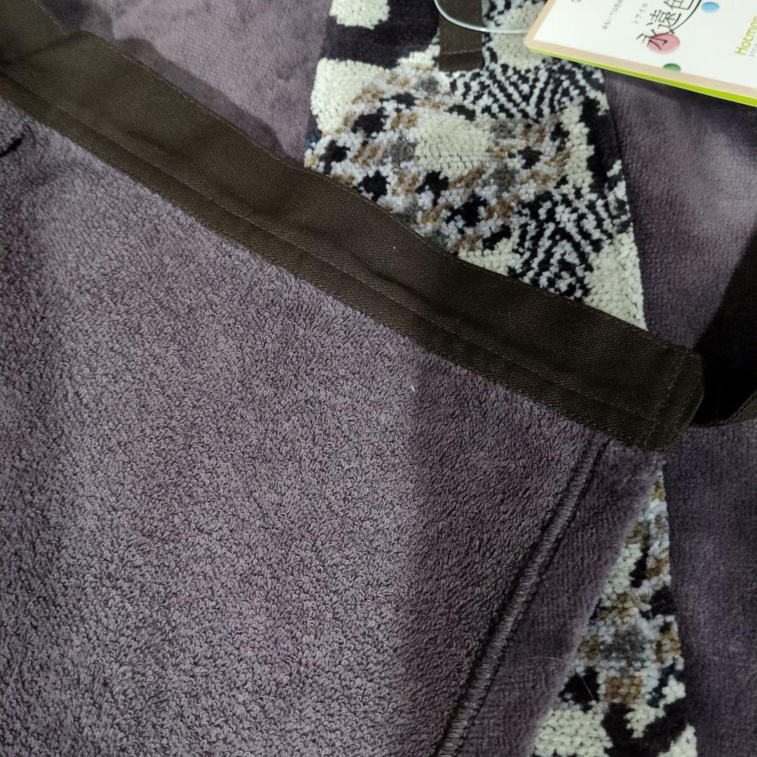 【新品・未使用❢】【最終価格】【ホットマン紫色 花柄エプロン】サイドポケット付き