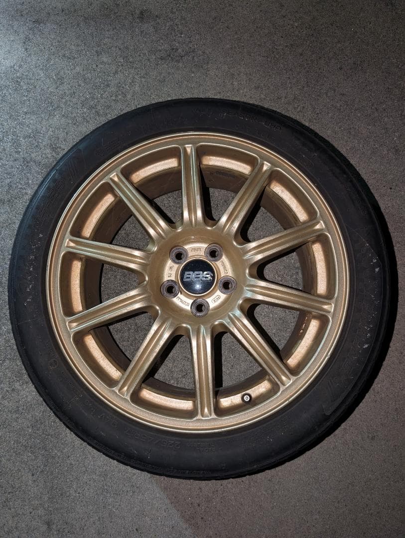 スバル純正op インプレッサ WRX STi GDB型 BBS 17×7.5J