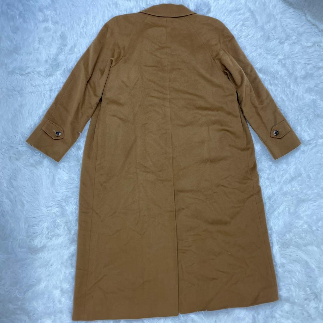 バーバリーロンドン カシミヤ100% ブラウン ロングコート アウター 38