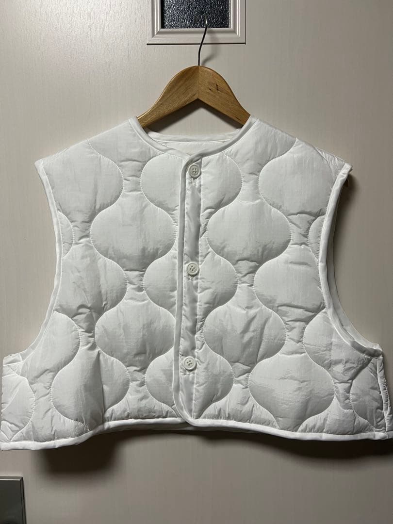 最終⭐︎美品！試着のみ⭐︎HYKE ホワイト キルティングベスト