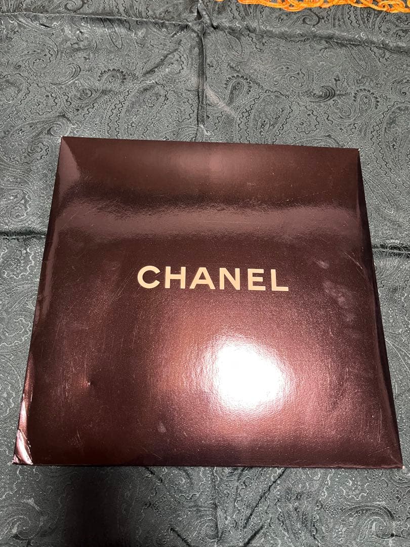 CHANEL シャネル ダークグリーン シルクスカーフ ヴィンテージ