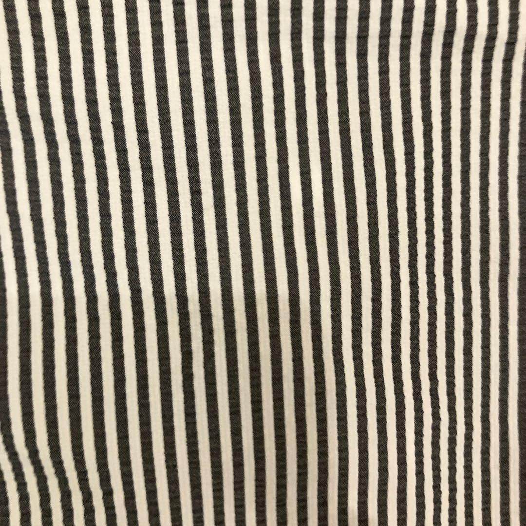 【alk phenix】極美品　ストライプシャツ グレー×白 アルクフェニックス