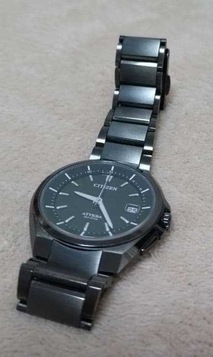 美品　CITIZEN、ATTESA、ATD53-3051・電波ソーラー　アテッサ